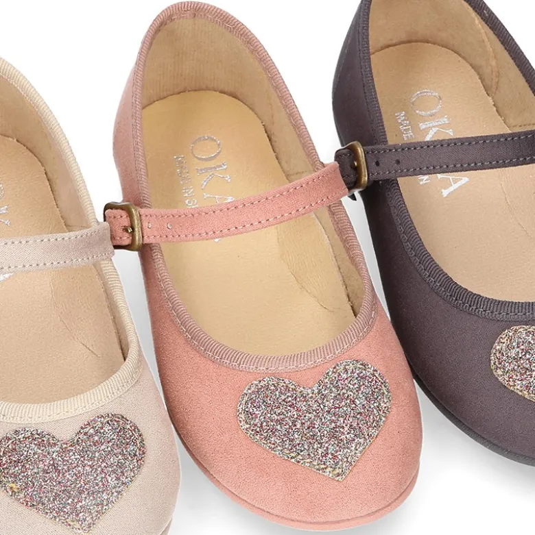 Merceditas OKAA niña en Serratex con CORAZÓN BRILLANTE.