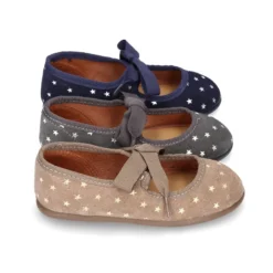 Mercedita tipo Angelito en piel serraje con ESTRELLAS.