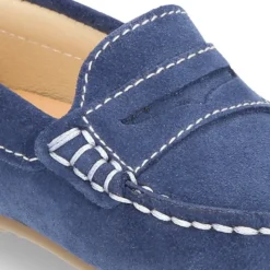 Mocasín Antifaz Peques piso conductor en serraje.