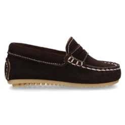 Mocasín Antifaz Peques piso conductor en serraje.