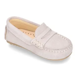 Mocasín Antifaz Peques piso conductor en serraje.