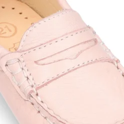 Mocasín con antifaz en piel EXTRA SUAVE y colores pasteles para peques.