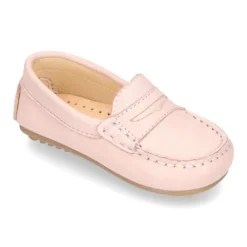 Mocasín con antifaz en piel EXTRA SUAVE y colores pasteles para peques.