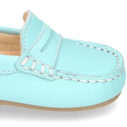Mocasín con antifaz en piel EXTRA SUAVE y colores pasteles para peques.