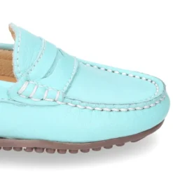Mocasín con antifaz en piel EXTRA SUAVE y colores pasteles.