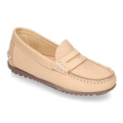 Mocasín con antifaz en piel EXTRA SUAVE y colores pasteles.