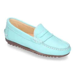 Mocasín con antifaz en piel EXTRA SUAVE y colores pasteles.