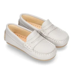 Mocasín con antifaz en piel NAPA SUAVE para peques.