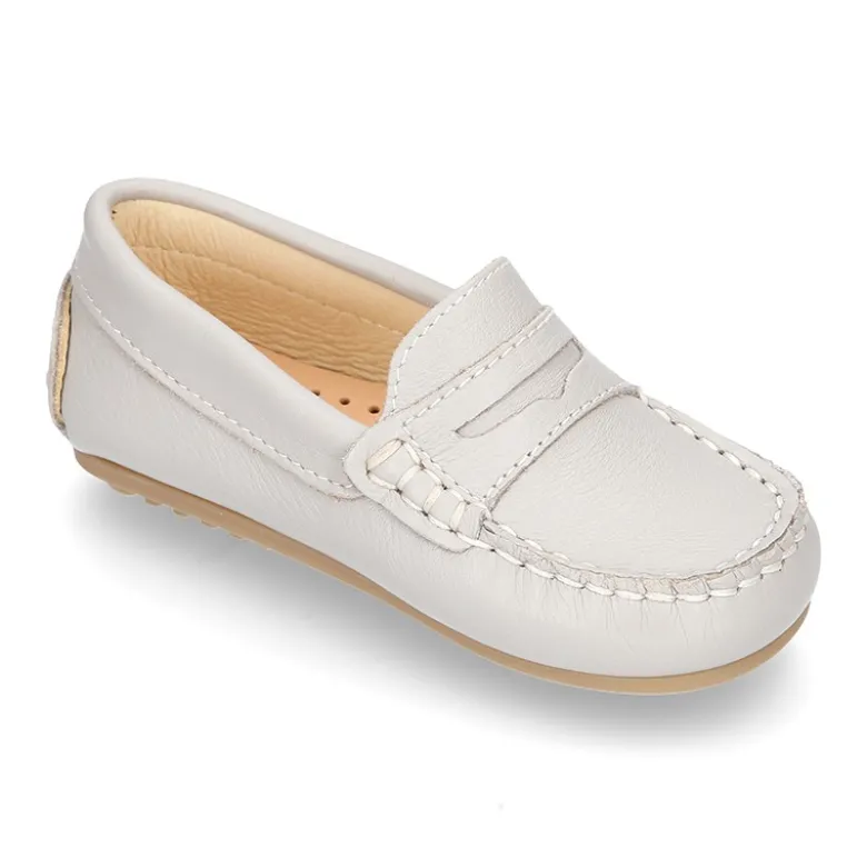 Mocasín con antifaz en piel NAPA SUAVE para peques.