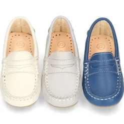 Mocasín con antifaz en piel NAPA SUAVE para peques.