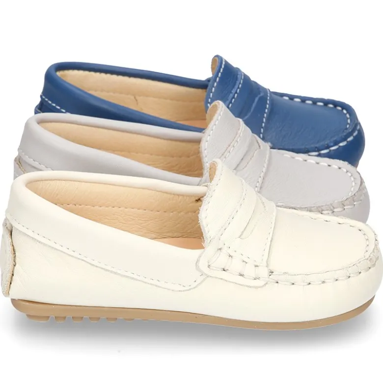 Mocasín con antifaz en piel NAPA SUAVE para peques.