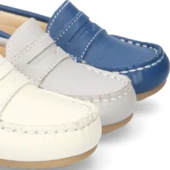 Mocasín con antifaz en piel NAPA SUAVE para peques.
