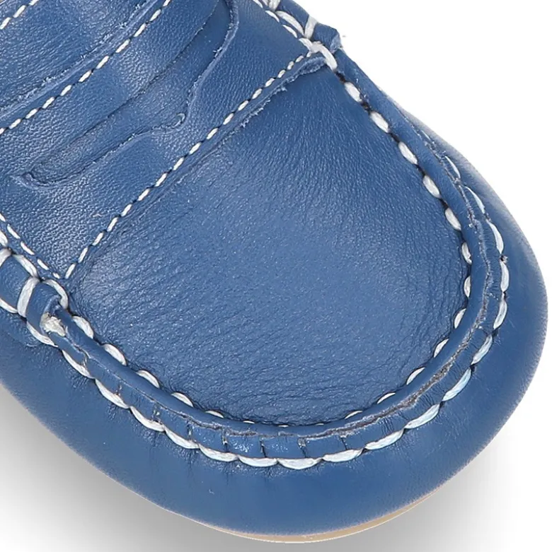 Mocasín con antifaz en piel NAPA SUAVE para peques.