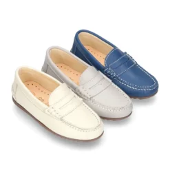 Mocasín con antifaz en piel NAPA SUAVE.