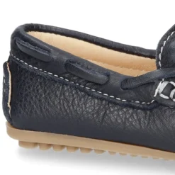 Mocasín con lazos en piel EXTRA SUAVE para peques.