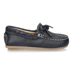 Mocasín con lazos en piel EXTRA SUAVE para peques.