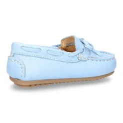 Mocasín con lazos peques en piel EXTRA SUAVE en colores pasteles.