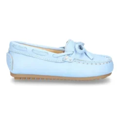 Mocasín con lazos peques en piel EXTRA SUAVE en colores pasteles.