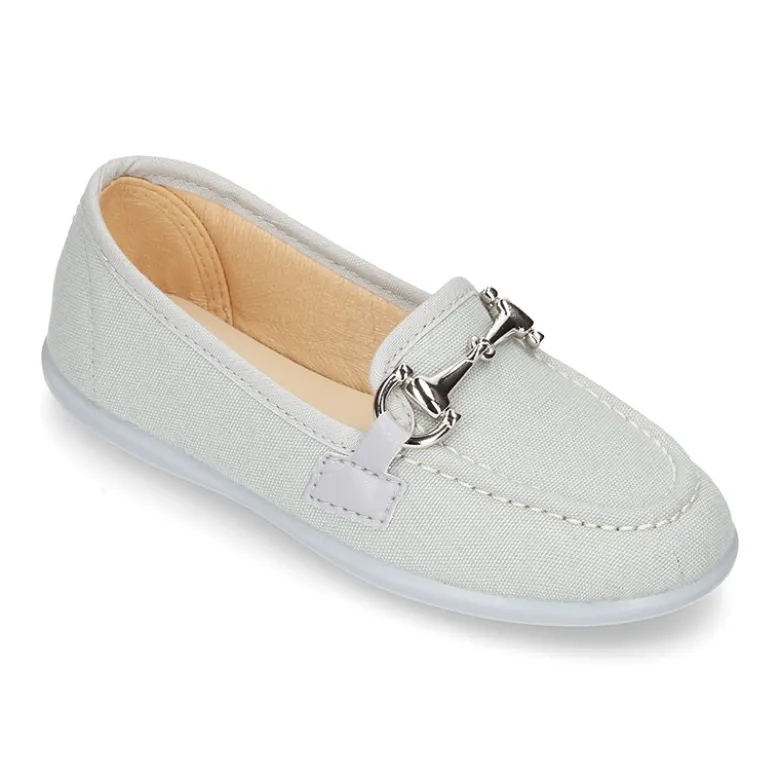 Mocasín Mayores con estribo en lona algodón.