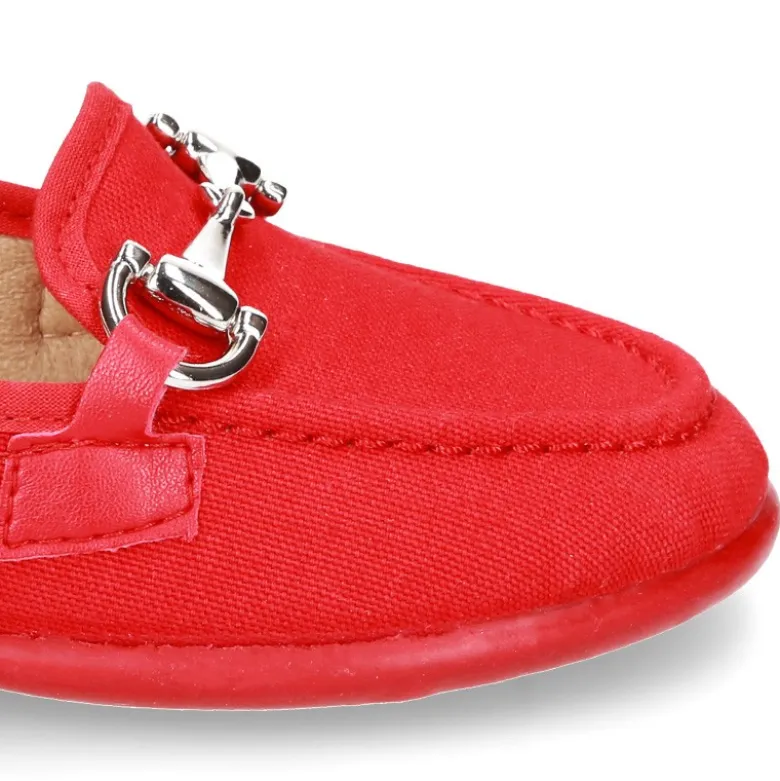Mocasín Mayores con estribo en lona algodón.