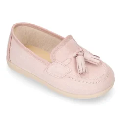Mocasín niño BORLAS en Serratex en colores pasteles.