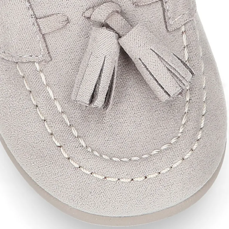 Mocasín niño BORLAS en Serratex en colores pasteles.