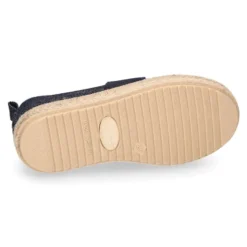 Mocasín niño con elástico tipo alpargata en lona JEANS.
