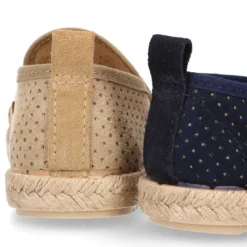 Mocasín niño con elástico tipo alpargata en lona MIL PUNTOS.