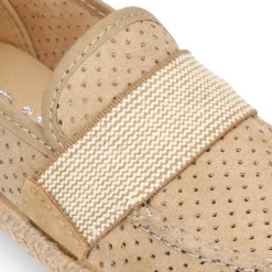 Mocasín niño con elástico tipo alpargata en lona MIL PUNTOS.