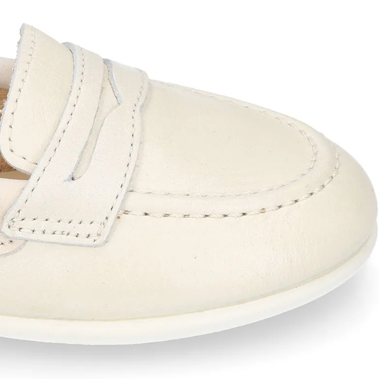 Mocasín niño en piel con diseño con ANTIFAZ.