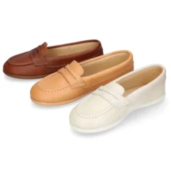 Mocasín niño en piel con diseño con ANTIFAZ.