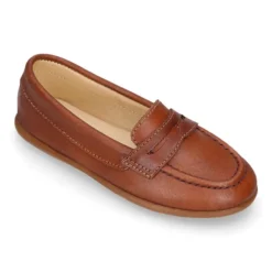 Mocasín niño en piel con diseño con ANTIFAZ.