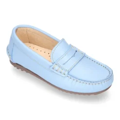 Mocasín niños con antifaz en piel EXTRA SUAVE.
