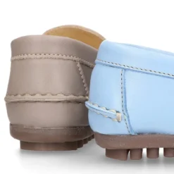 Mocasín niños con antifaz en piel EXTRA SUAVE.