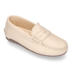 Mocasín niños con antifaz en piel EXTRA SUAVE.