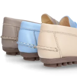 Mocasín niños con antifaz en piel EXTRA SUAVE.