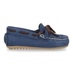 Mocasín niños pequeños con lazos a contraste en piel Nobuck.