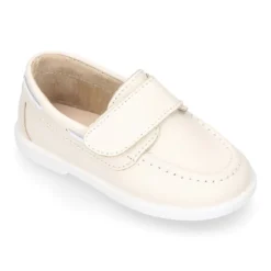 Mocasín niño tipo NÁUTICO sin cordones en piel napa lavable.
