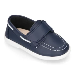 Mocasín niño tipo NÁUTICO sin cordones en piel napa lavable.