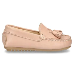 Mocasín peques con borlas en piel EXTRA SUAVE en colores pasteles.