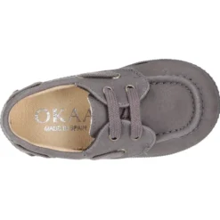 Naútico Niños con cordones en Serratex encerado.