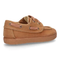 Naútico Niños con cordones en Serratex encerado.