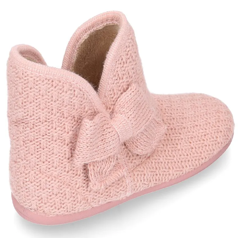 Nueva Bota de casa Niña LAZO en lana estructurada.