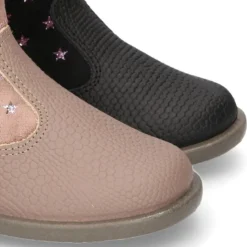 Nueva Bota en piel combinada con Serratex estampado con ESTRELLAS.