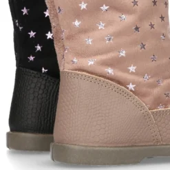 Nueva Bota en piel combinada con Serratex estampado con ESTRELLAS.