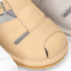 Nueva Sandalia tipo pepito en piel suave para niños bebés.