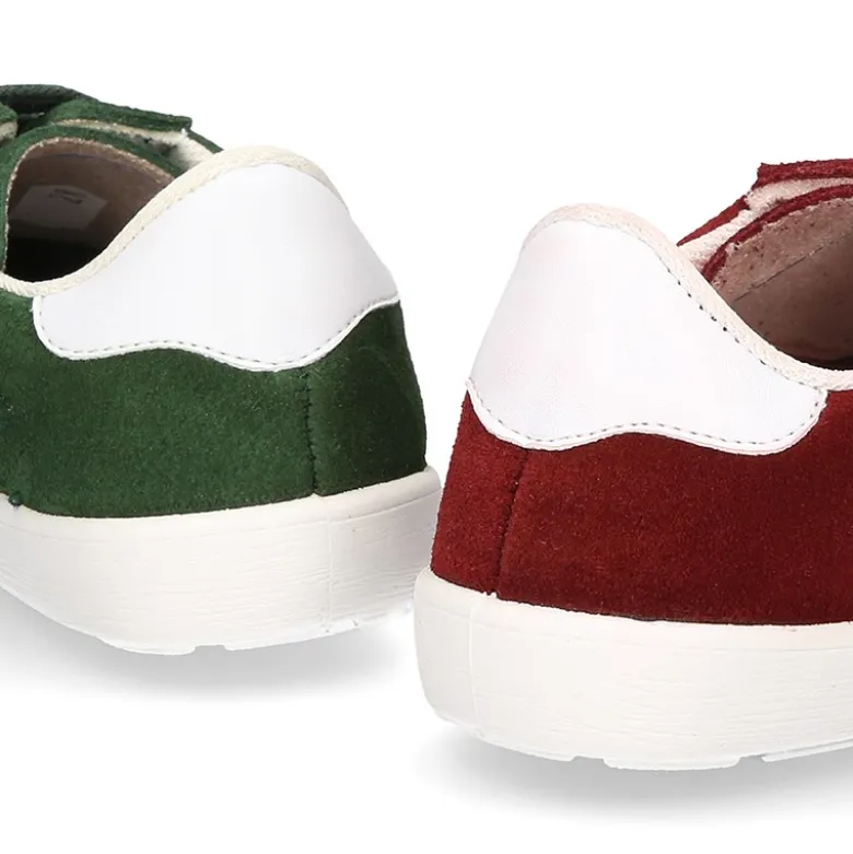 Nueva Zapatilla MODA con cordones en piel serraje.
