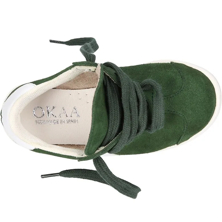 Nueva Zapatilla MODA con cordones en piel serraje.