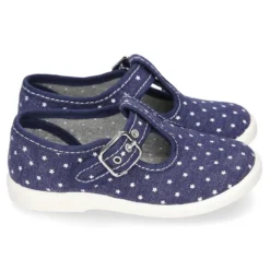 Nuevo pepito con hebilla en lona con ESTRELLAS.