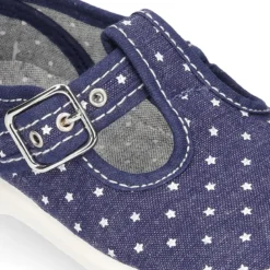 Nuevo pepito con hebilla en lona con ESTRELLAS.